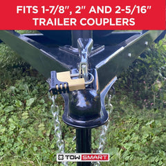Brass trailer coupler lock