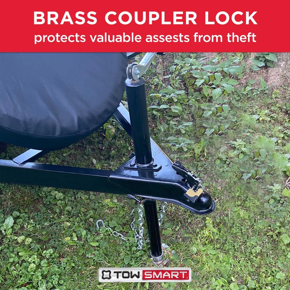 Brass trailer coupler lock