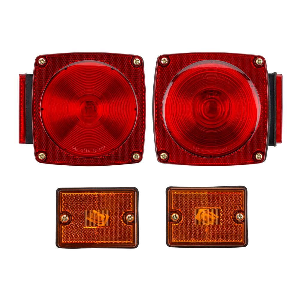 Trailer light kit for trailers under 80 in. wide