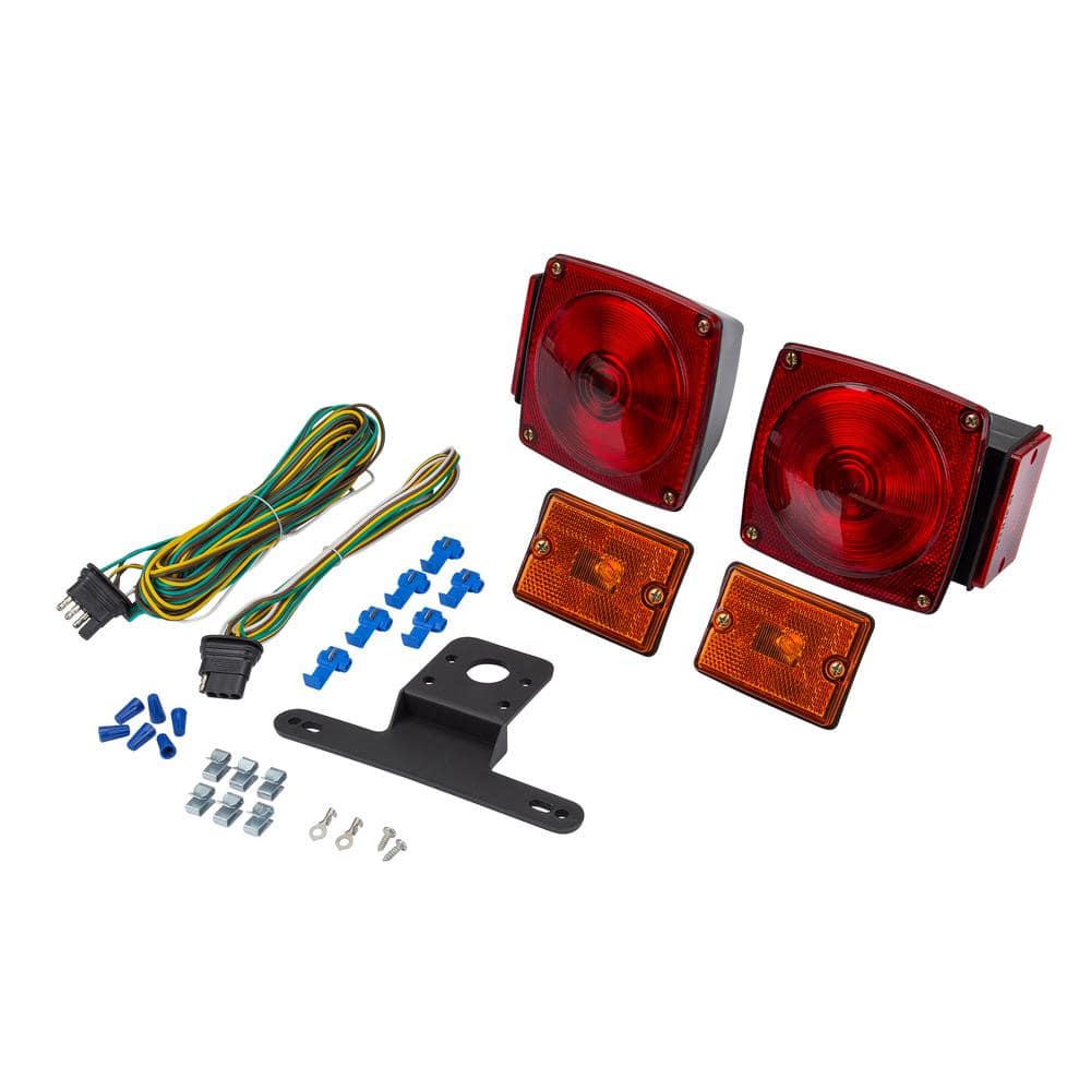 Trailer light kit for trailers under 80 in. wide