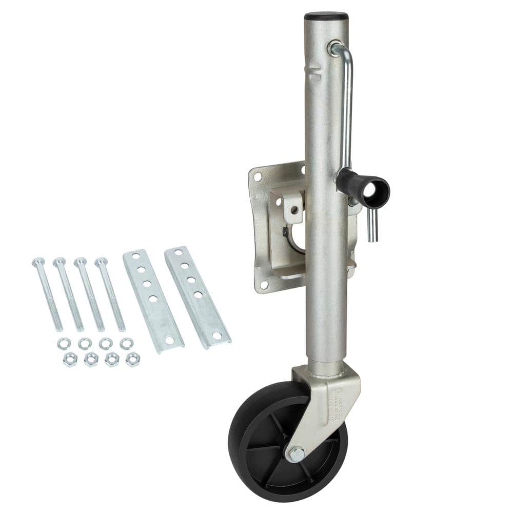 Swing-down trailer tongue jack 1,000 lb