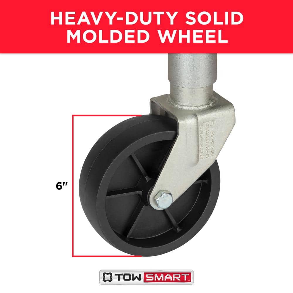 Swing-down trailer tongue jack 1,000 lb