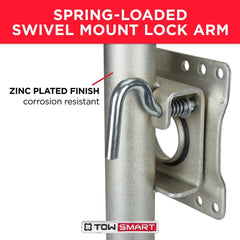 Swing-down trailer tongue jack 1,000 lb