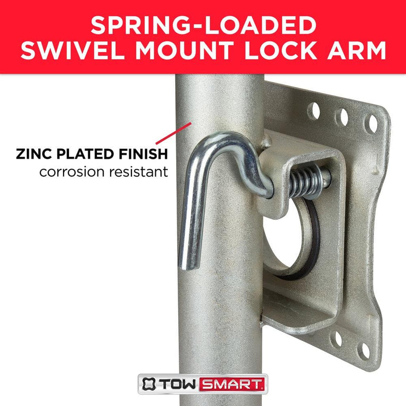 Swing-down trailer tongue jack 1,000 lb
