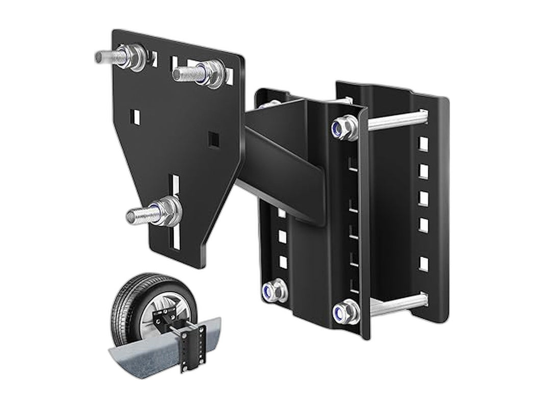 Universal trailer spare tire mount steel bracket