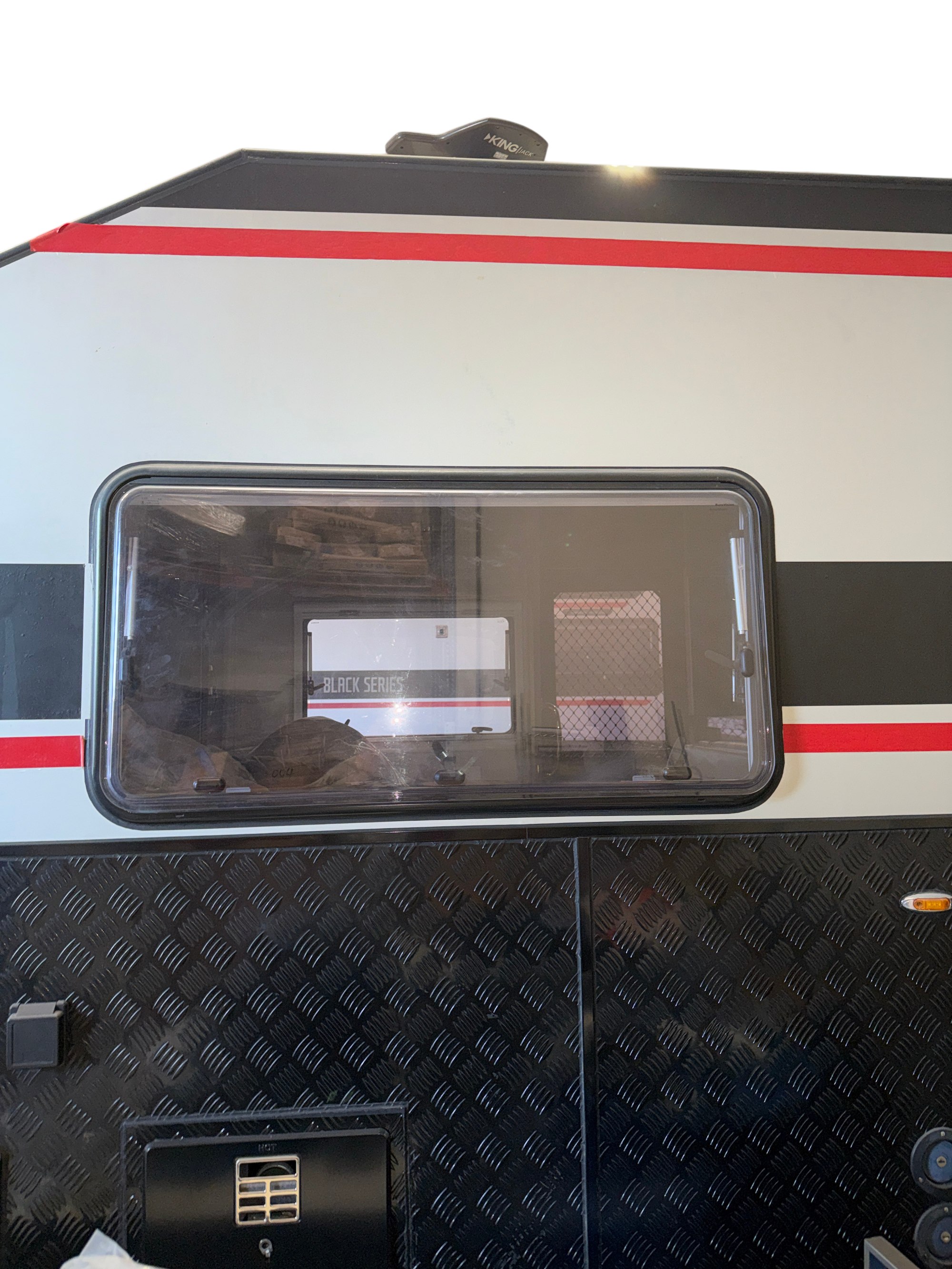HQ15 Blackseries Window (Include Window Shade) | Driver Side Front 1st - 42 3/8×21 Inch + 2 Window Struts for Dual Pane Windows -8 Inch | 2022 Model Or Newer
