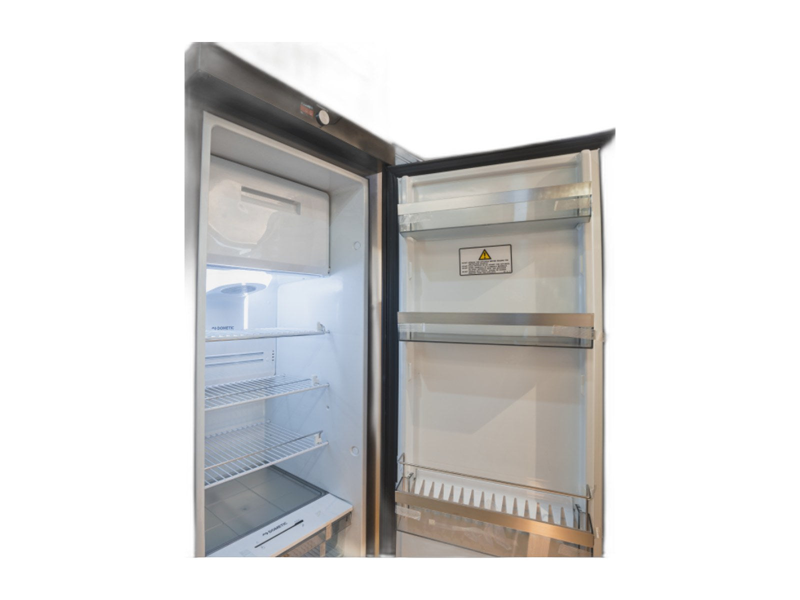 two door fridge 1 on white background