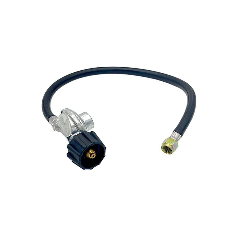 Propane rubber hose with regulator, 23 inch