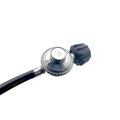 Propane hose with regulator detail