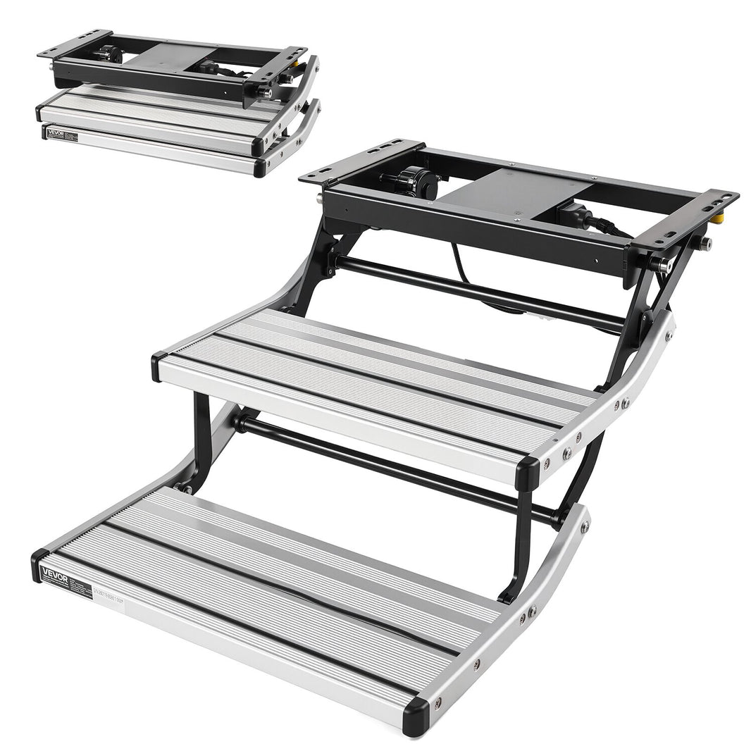 2-step electric retractable RV stairs telescopic