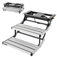 2-step electric retractable RV stairs, 440 lbs capacity