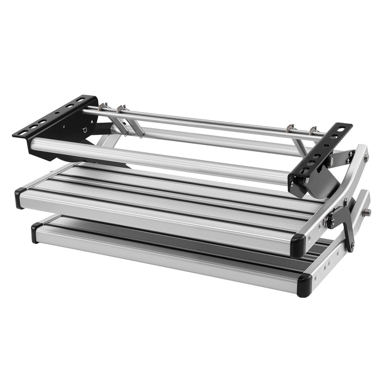 Manual RV steps folding mechanism
