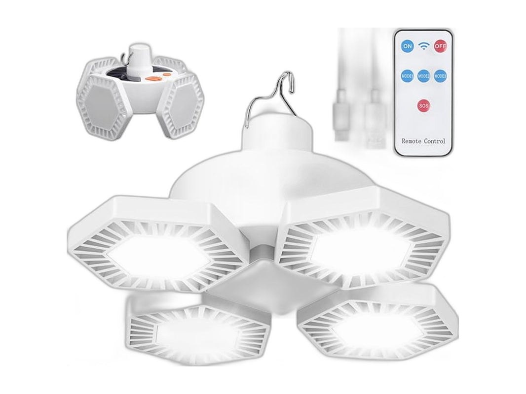 Solar Camping Light 169 LED 360° Folding with Remote – RV Parts Giant
