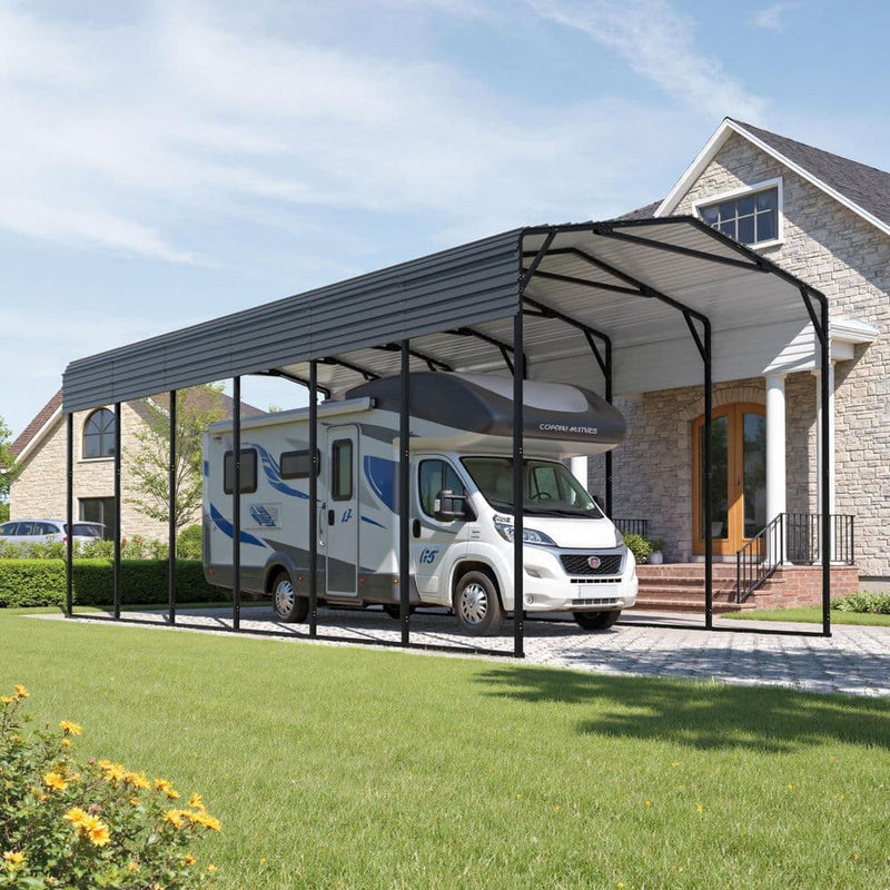 VEIKOUS heavy-duty RV carport 14 x 30 ft