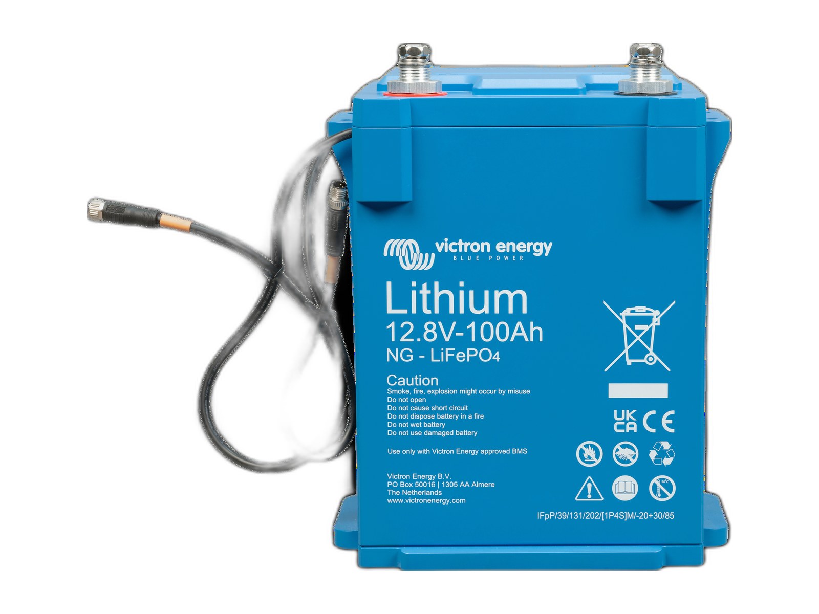 victron energy lifepo4 lithium ng batteries on white background