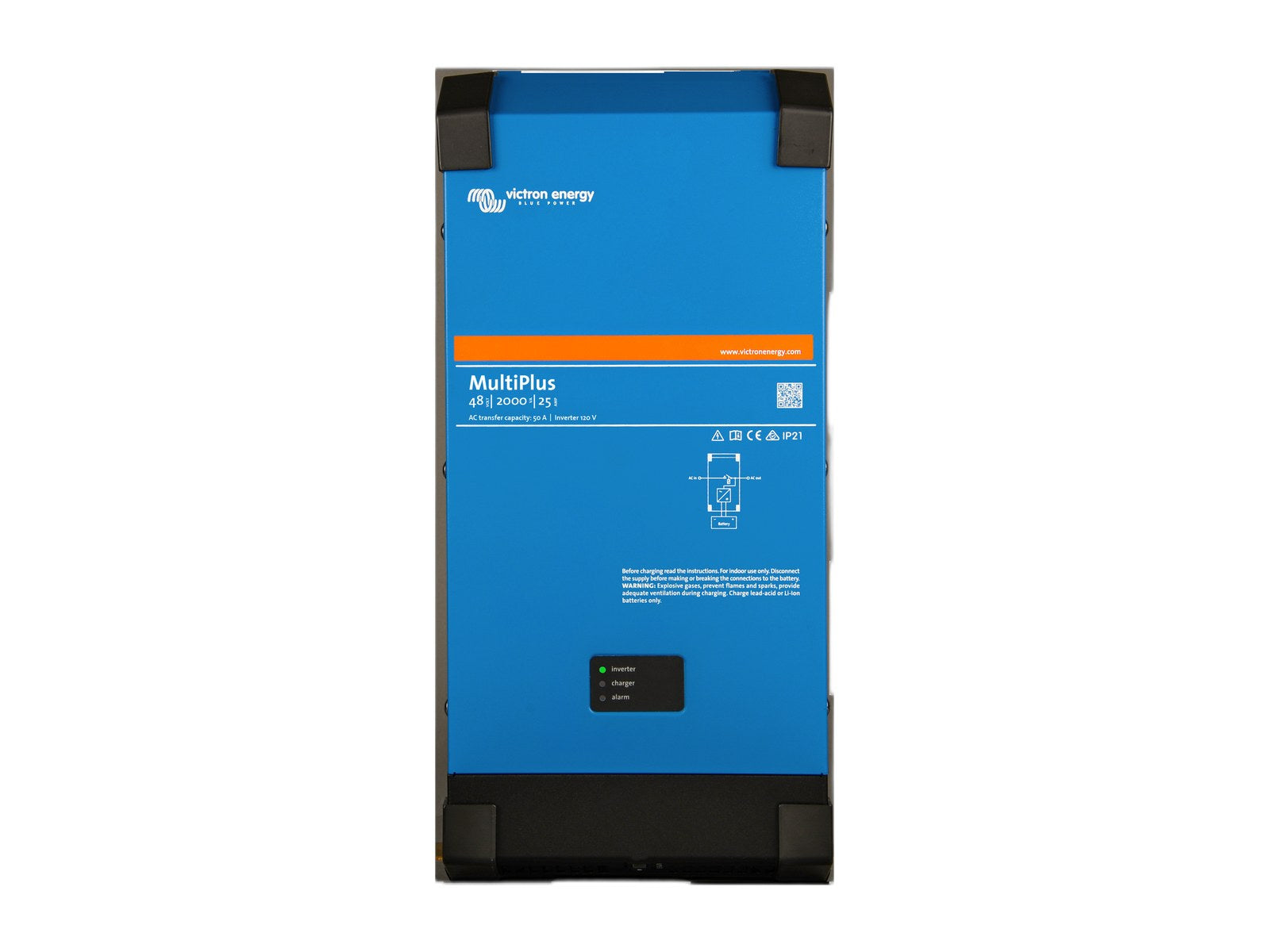 victron energy multiplus 12 2000 80 50 120v on white background