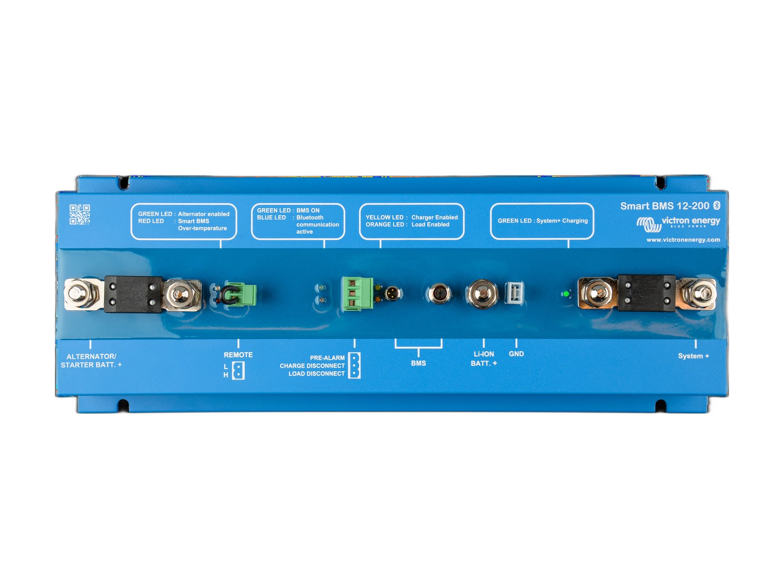 victron energy smart bms 12 200 on white background