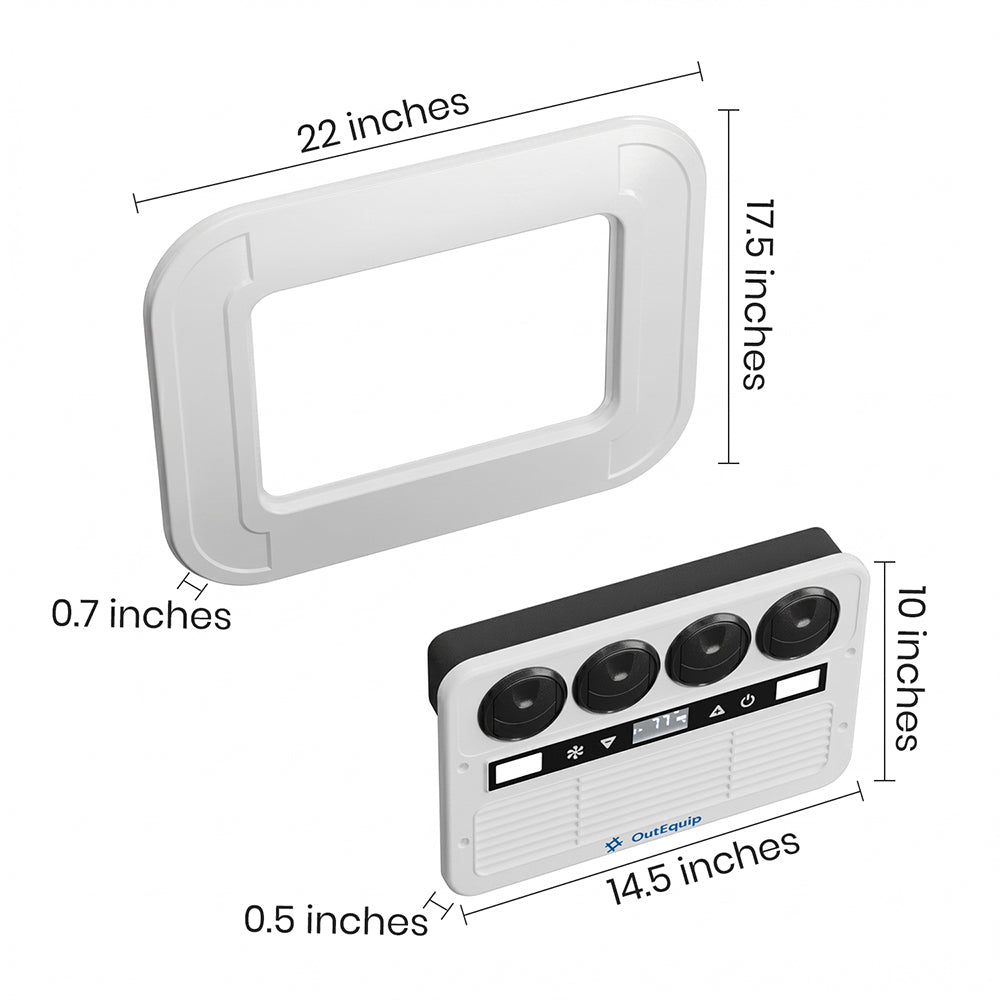 OutEquipPro Summit Flex 12V wall or roof mount air conditioner - view 6