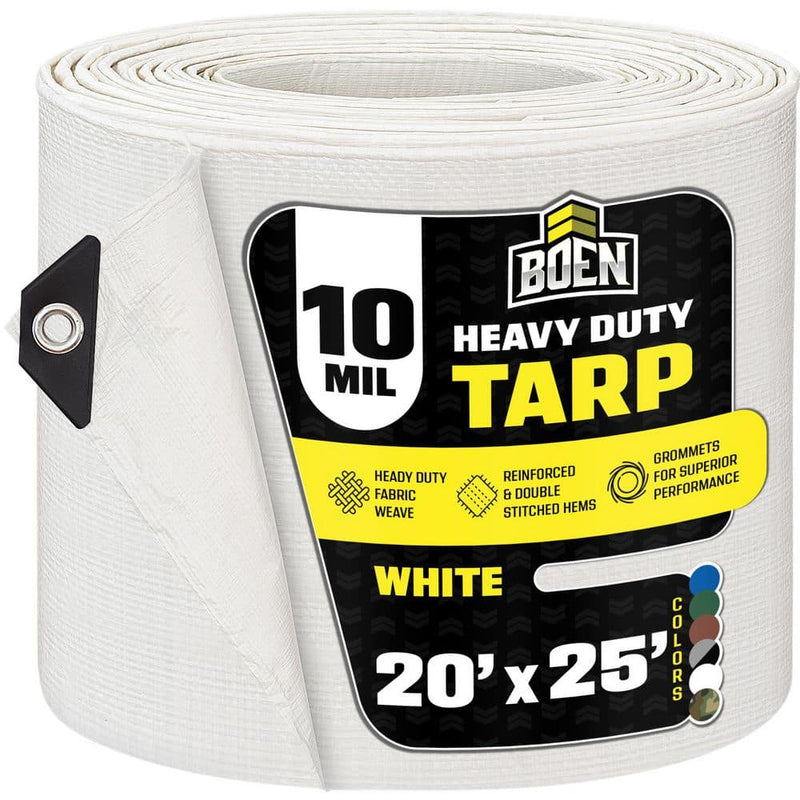 BOEN white tarp, 20 x 25 ft