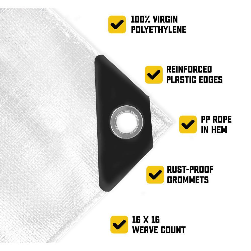 CORE TARPS white tarp detail
