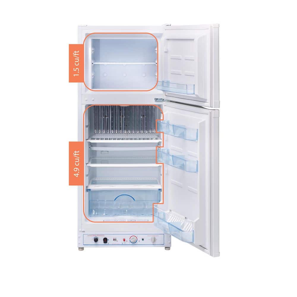 Unique 6 cu ft propane refrigerator