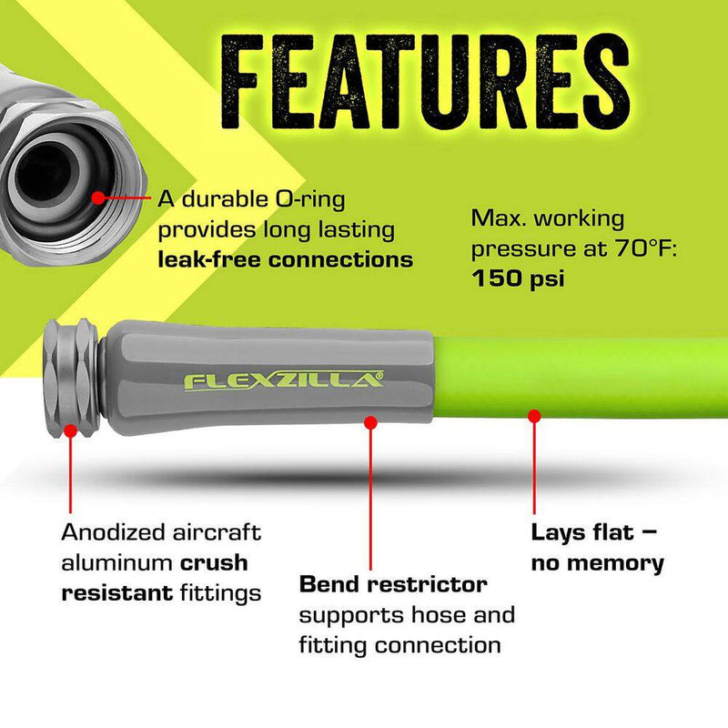 Flexzilla ZillaGreen garden hose fitting detail